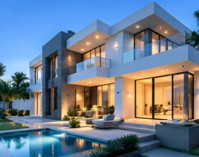 Casa moderna con piscina